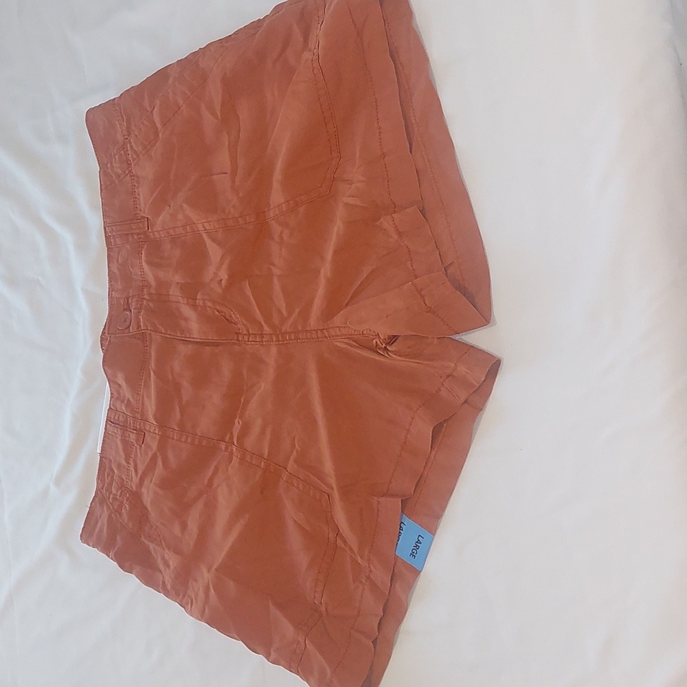 Sanctuary Women's Rust Cargo Shorts.New With Tags .Size Large
